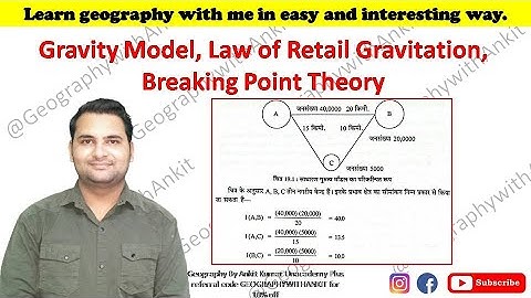 Breaking point theory, Retail Gravitation, City influence area | Models & Theories in Geography