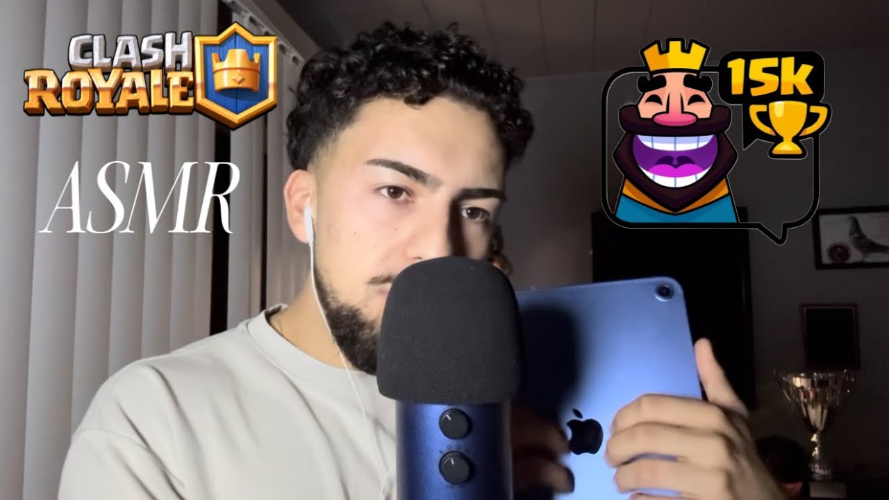 ASMR Clash Royale | Путь к 15 тысячам трофеев | Мастер-класс + Нажатие на iPad