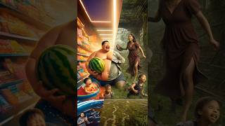 🥰 Evolution of baby: Sumo wrestler shopping mall with Family 🥰 #cat #cute #love #shorts