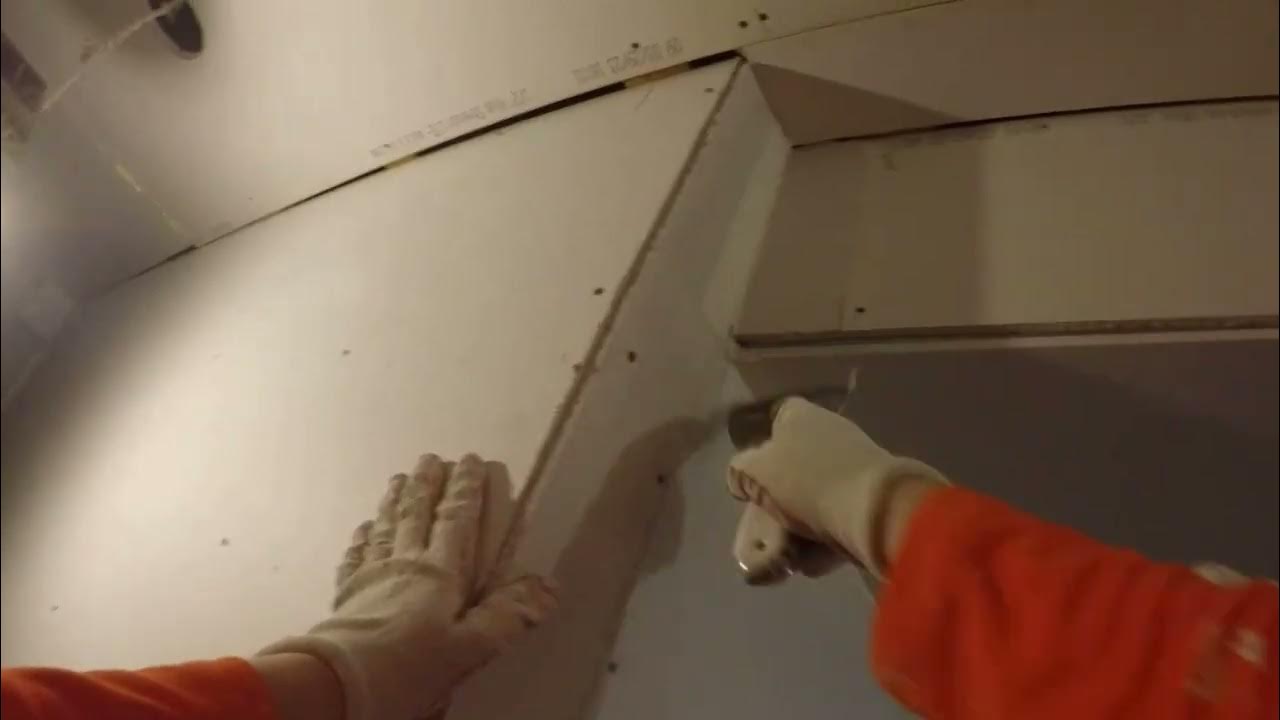 How to Tape inside corner angles [Drywall finishing] YouTube
