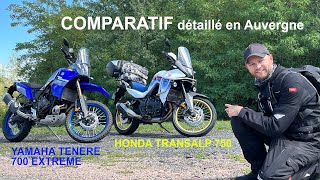 Honda Transalp 750 VS Yamaha Tenere 700 Essai COMPARATIF