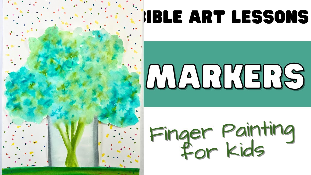 How to Finger Paint Flowers with Markers for Kids YouTube