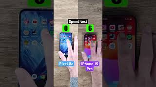 Google Pixel 8a vs iPhone 15 Pro speed test!