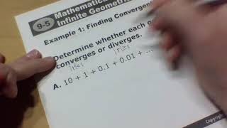 9.5 Infinite Geometric Series Notes Video - Algebra 2