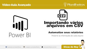 Power BI (desktop) - Importando dados em CSV