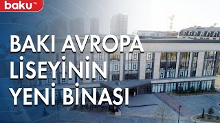 Prezident Ağ Şəhərdə Bakı Avropa liseyinin açılışında - Baku TV