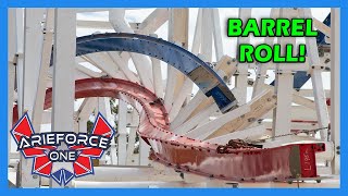 Barrel Roll! ArieForce One Construction Update #30 - Fun Spot Atlanta RMC Hybrid Coaster