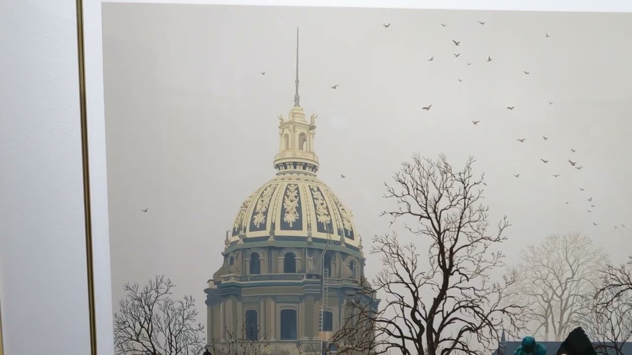 ヒロ・ヤマガタがシルクスクリーンの版画で制作したインテリアの絵画