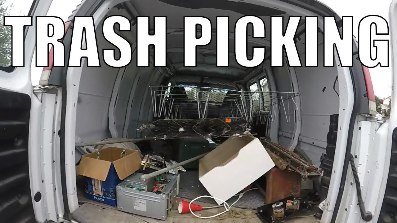 Trash Picking For Free Treasures Left Out For Garbage - 