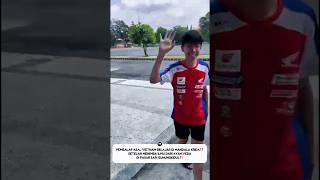 Setelah belajar ditempat latihannya Veda‼️ Kini pembalap asal Vietnam belajar di Mandala Krida