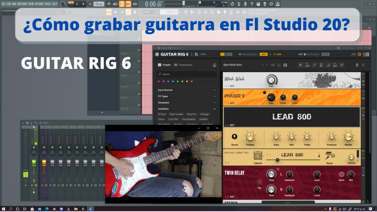 ¿Cómo grabar mi guitarra en Fl Studio 20?  ¡Uso Guitar Rig 6!  - Original Strategy