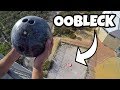 BOWLING BALL Vs. OOBLECK from 45m!