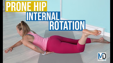 Prone Hip Internal Rotation Exercise