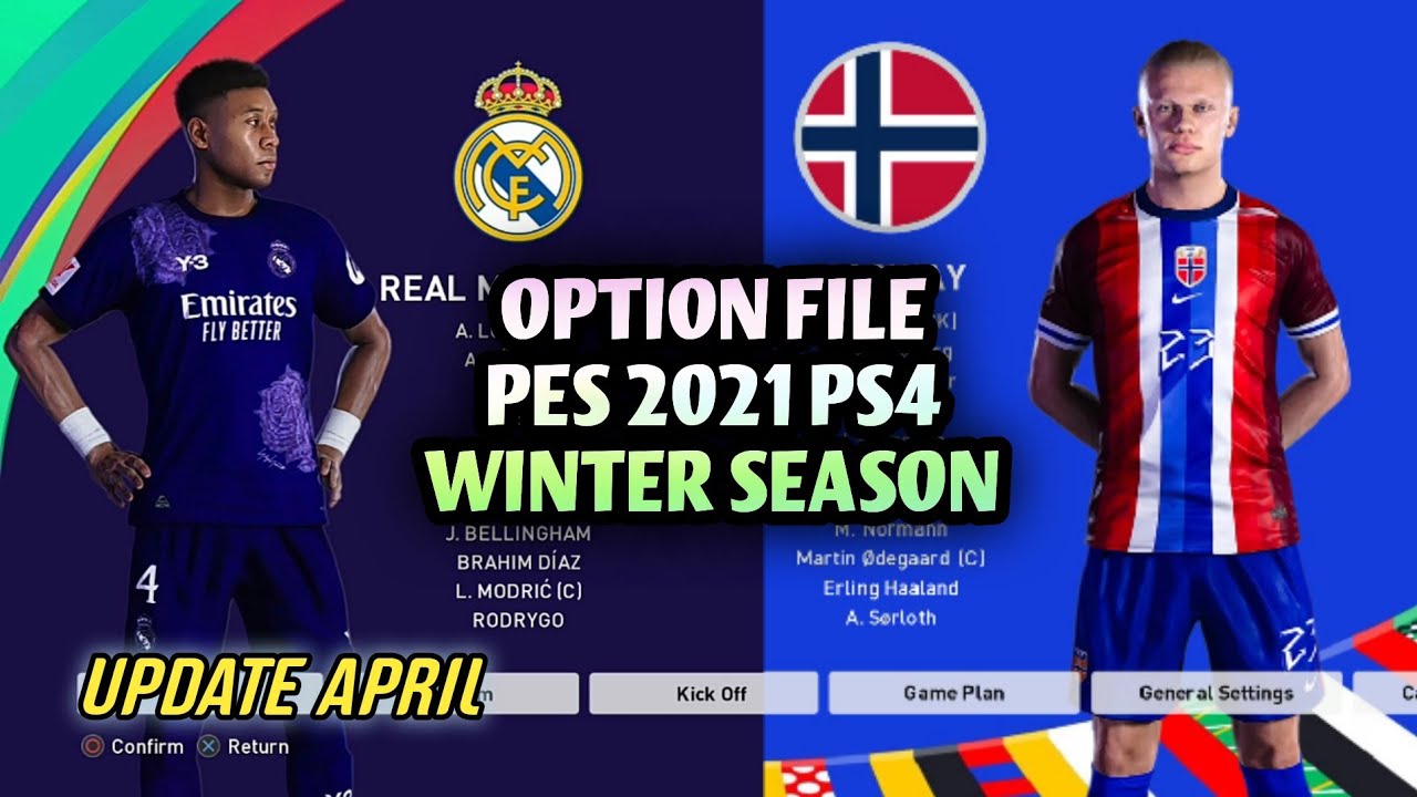 REVIEW OPTION FILE PES 2021 PS4 EDISI APRIL 2024 - YouTube
