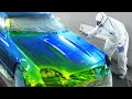 【カスタムペイント】How to paint the magic flake / Mercedes-Benz repainted with Most flashy colors