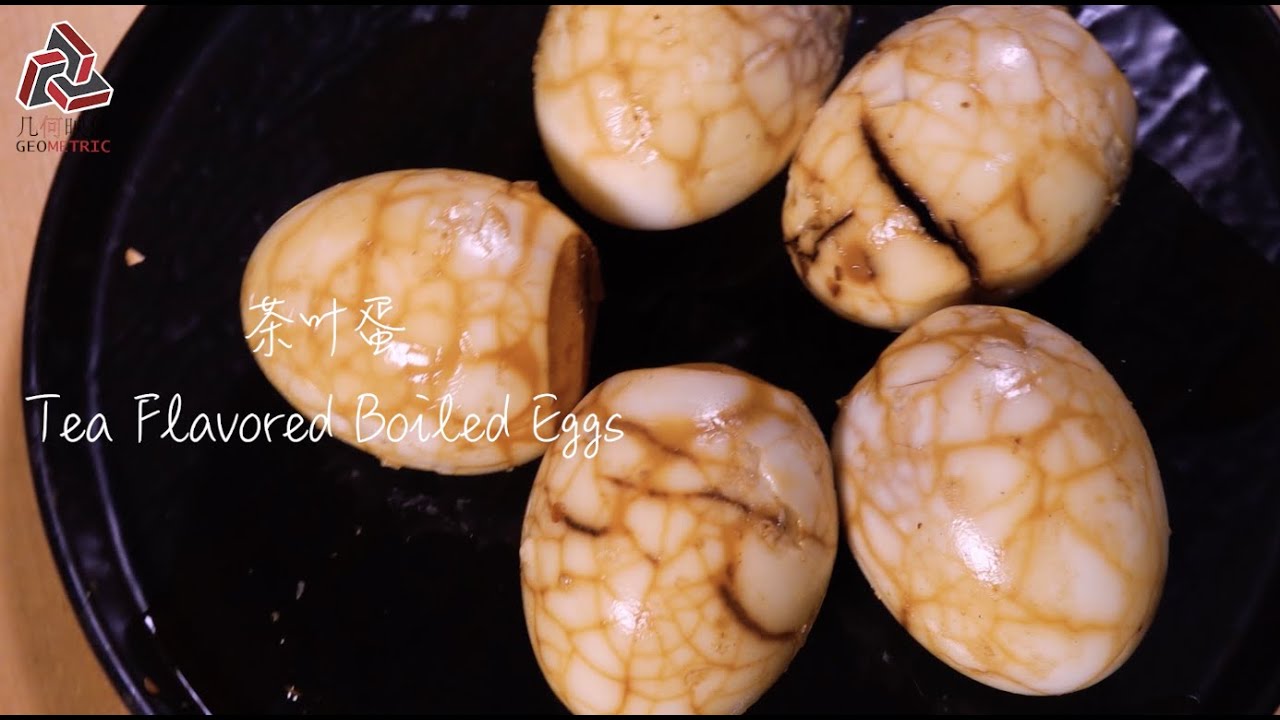 Chinese Recipe Tea Flavored Boiled Eggs 色香味俱全的茶鸡蛋，美好一天的开始 [Geometric
