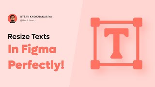 Resize texts in Figma perfectly | Figma Tutorial | #shorts