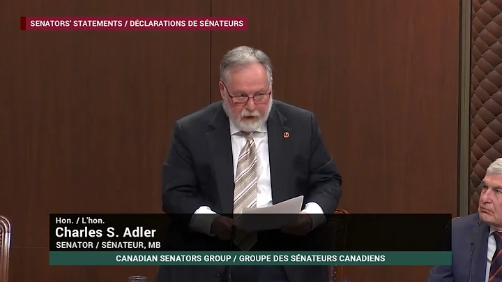 Senator Charles Adler on Remembrance and Gratitude.
