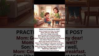 Morning Routine English Conversation | Mother and Son Dialogue for Beginners #englishconversation
