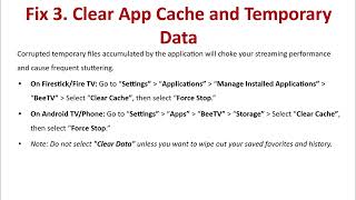 How to Fix Bee TV Buffering – Server Issues, VPN, Cache Clear & Playback Fix screenshot 4