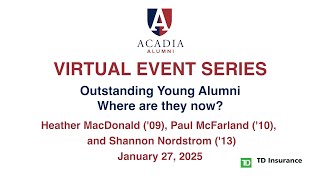 Virtual Event | Outstanding Young Alumni - Where are they now?