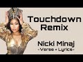 Nicki Minaj - Touchdown Remix (Verse + Lyrics)