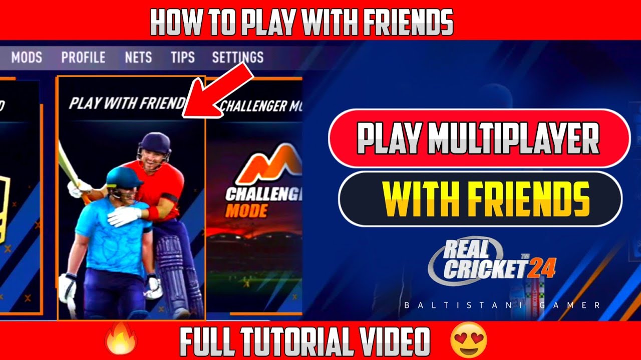 How To Play with Friends in Real Cricket 24 🔥 Rc24 Multiplayer with ...