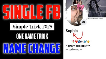 HOW TO ONE NAME ON FACEBOOK 2025 | FACEBOOK SINGLE NAME CHANGE