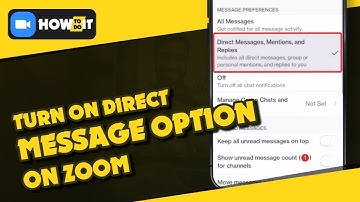 How to turn on direct message option on zoom 2024 | Skill Wave