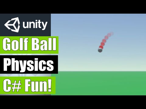 Unity Golf Ball Physics C# How to get a golf ball bounce, wind areas, random landing spots.