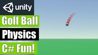 فيزياء كرة الجولف Unity C# كيفية الحصول على ارتداد كرة الجولف ومناطق الرياح ومواقع الهبوط العشوائية. screenshot 3