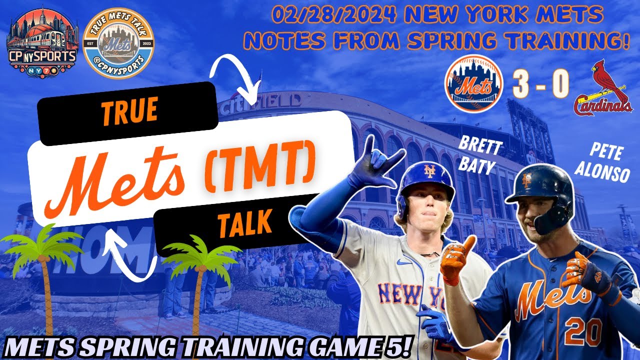 METS SPRING TRAINING LIVE: Pete Alonso & Trayce Thompson On Fire, Baty Struggles 