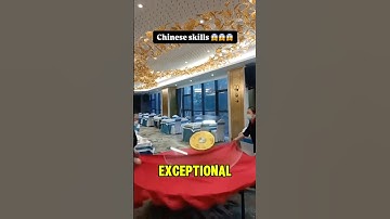 Waitress Shows Amazing Skills with a Rotating Tray (Lazy Susan)