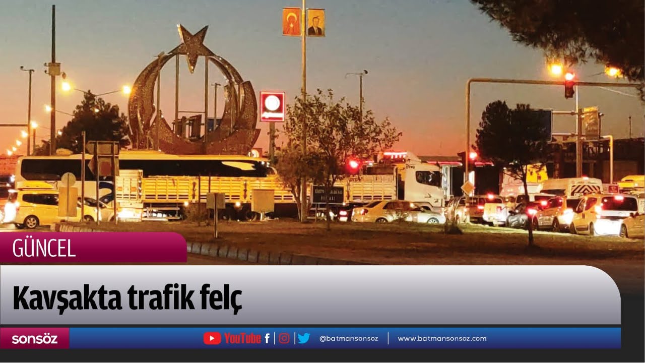 Kavşakta trafik fel&ccedil;
