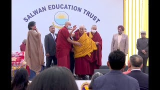His Holiness the Dalai Lama addresses students and staffs of Salwan Public School, Gurugram, Haryana