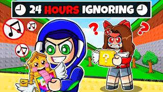 Ayush IGNORED Ekta for 24 Hours in Kick a Lucky Block Roblox 🤣 screenshot 3
