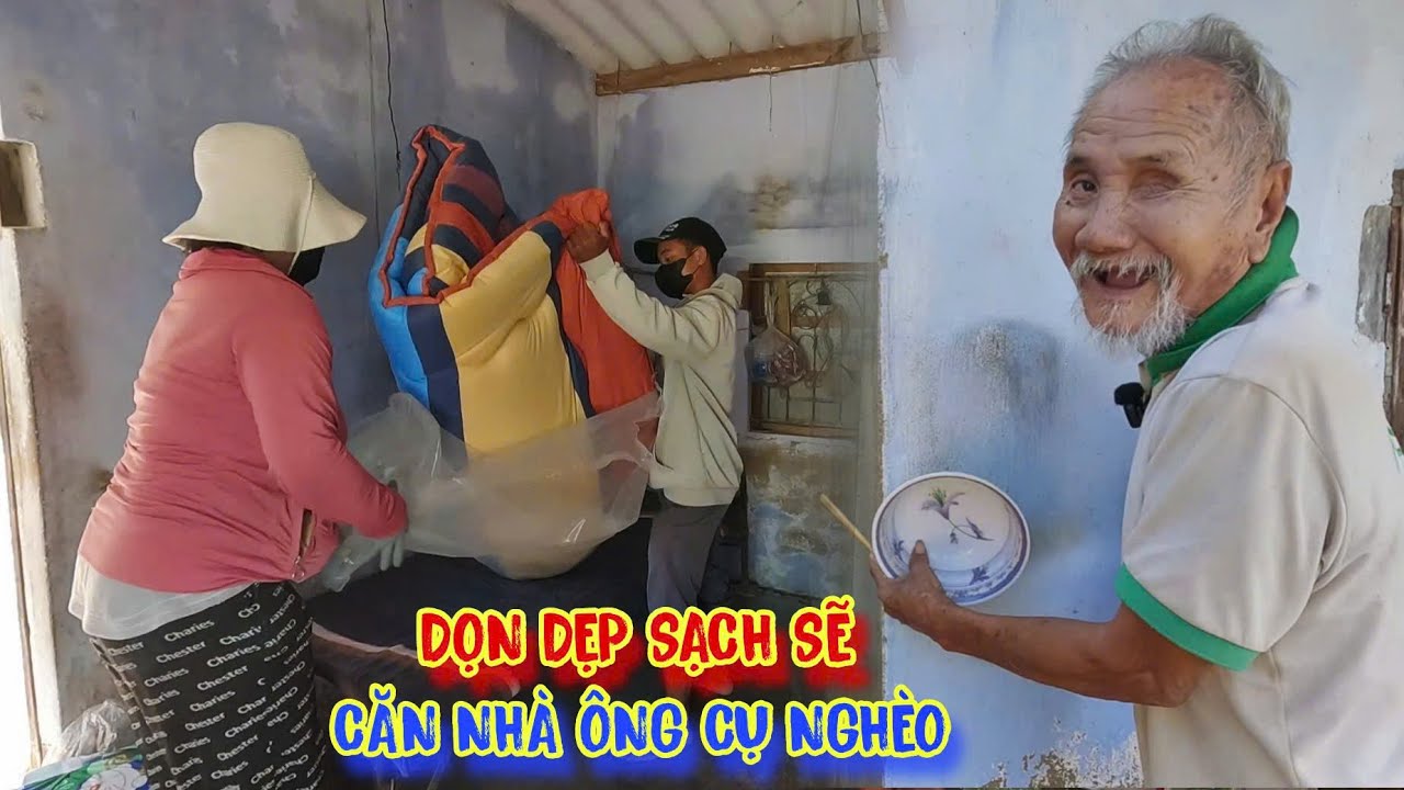 THỰC HIỆN lời hứa, dọn dẹp sạch sẽ, căn nhà ÔNG CỤ nghèo - tập 1627