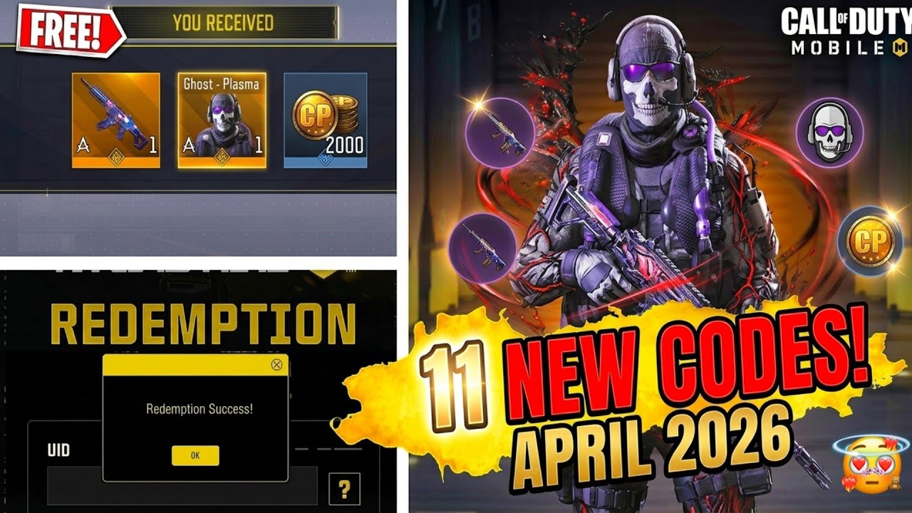 *NEW* CODM 11 WORKING REDEEM CODES APRIL 2026 | NEW CODES REDEEM CODES ...