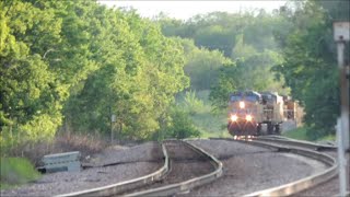 UP engine 5794 leads a loaded coal train in Dixon IL