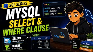 SELECT AND WHERE CLAUSE | LEARN MY SQL FROM BASIC CONCEPTS LIKE SELECT AND WHERE CLAUSE #youtube