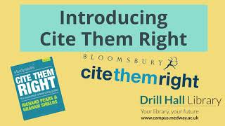 Introducing Cite Them Right