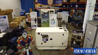 FG Wilson Diesel Generator: Sound Attenuated P40-3S Overview (SAP40-3S, 45 kVA/45 kW at 60 Hz)