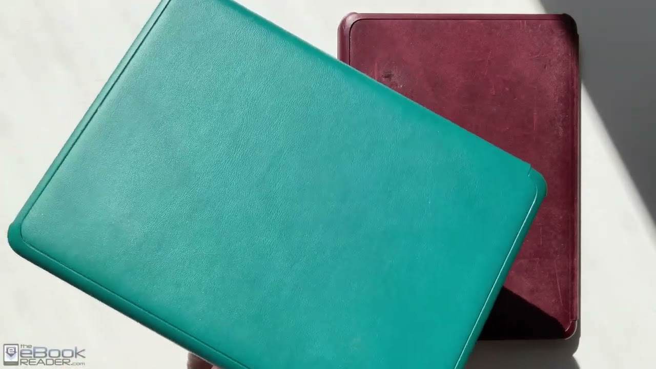 Leather Case Comparison for Kindle Paperwhite and Colorsoft - Plant-Based vs Premium Leather