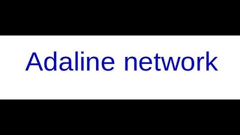 adaline network