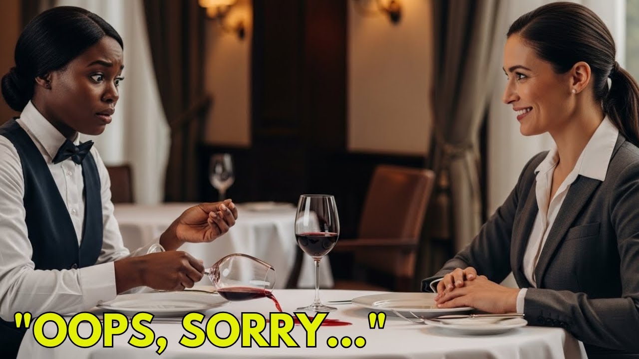The Black Waitress Spilled the Wine on the Table — The Millionaire CEO Watched and Saved Her Life