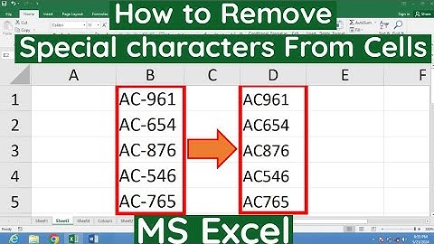 How to Remove Characters from Fields in MS Excel | How to Remove Special Characters in MS Excel