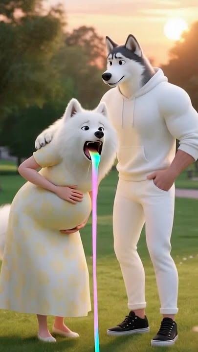 Who is the father of the child? 🐶 🤣 #aidog #dog #aistory #shorts