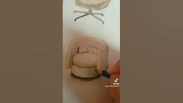 Armchair sketch #shorts #shortsvideo #dessin #croquis #chair #pen #arts  #sketching #working #fypp