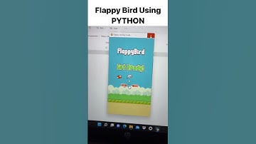 Flappy Bird Using using python. Source code available on Inprogrammer.com #python #shorts