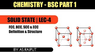 Famous Solid state 04 | Definition & Stucture of FCC, BCC, SCC & ECC | Chemistry Net Worth